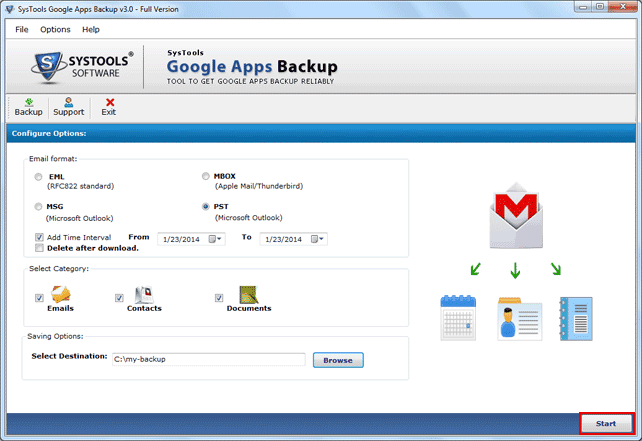 Backup For Google Apps 3.0